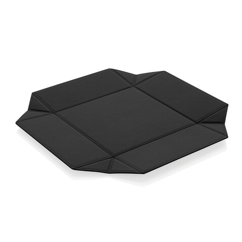 Swiss Peak faltbare Magnetbox aus RCS recyceltem PU schwarz bedrucken, Art.-Nr. P300.261