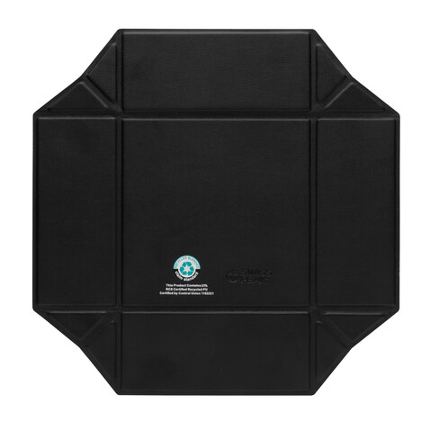 Swiss Peak faltbare Magnetbox aus RCS recyceltem PU schwarz bedrucken, Art.-Nr. P300.261