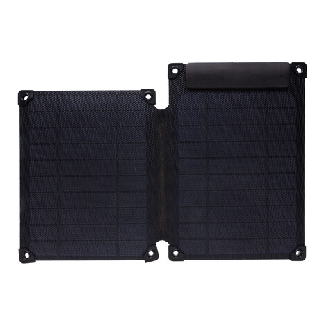 Solarpulse 10W tragbares Solarmodul aus RCS rPlastik schwarz bedrucken, Art.-Nr. P323.061