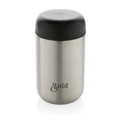 Brew Vakuumbecher aus RCS recyceltem Stainless-Steel silber bedrucken, Art.-Nr. P435.082