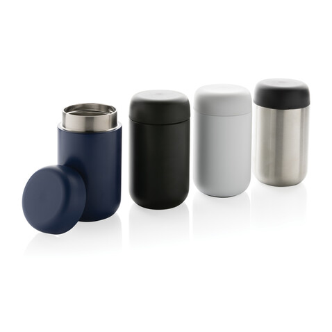 Brew Vakuumbecher aus RCS recyceltem Stainless-Steel silber bedrucken, Art.-Nr. P435.082
