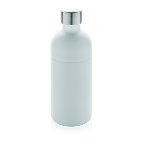 Soda Trinkflasche aus RCS-zertifiziertem Stainless-Steel weiß bedrucken, Art.-Nr. P435.803