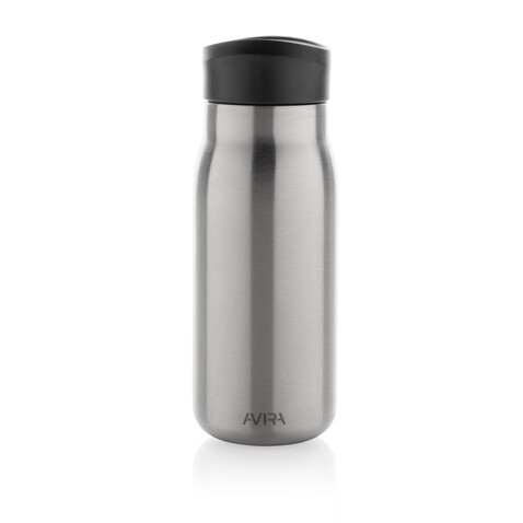 Avira Ain 150ml Reiseflasche aus RCS rec. Stainless-Steel silber bedrucken, Art.-Nr. P438.052