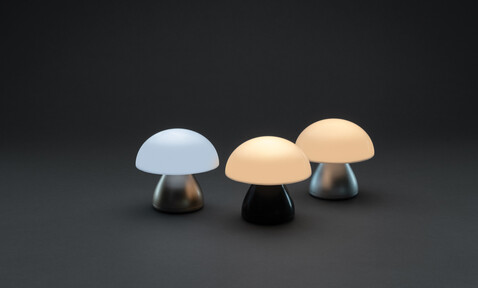 Luming wiederaufladbare USB-Tischlampe aus RCS Kunststoff Bronze bedrucken, Art.-Nr. P513.749