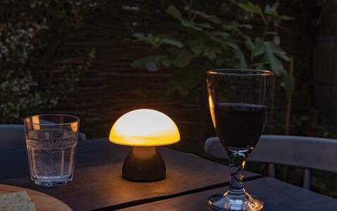 Luming wiederaufladbare USB-Tischlampe aus RCS Kunststoff schwarz bedrucken, Art.-Nr. P513.741