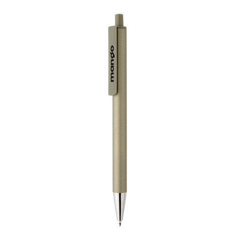 Amisk Stift aus RCS-zertifiziert recyceltem Aluminium grün bedrucken, Art.-Nr. P611.177