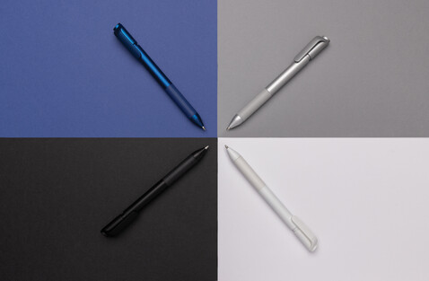 TwistLock Stift aus GRS-zertifiziert recyceltem ABS blau bedrucken, Art.-Nr. P611.185