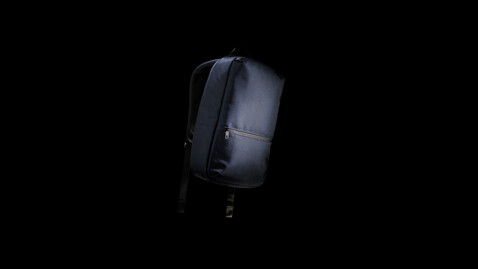Impact AWARE™ 1200D 15,6-Zoll-Laptop-Rucksack navy blau, grau bedrucken, Art.-Nr. P762.815