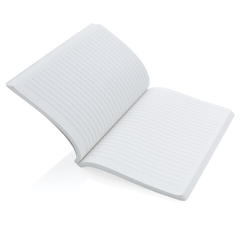 Impact Softcover A5 Notizbuch mit Steinpapier navy blau bedrucken, Art.-Nr. P774.215