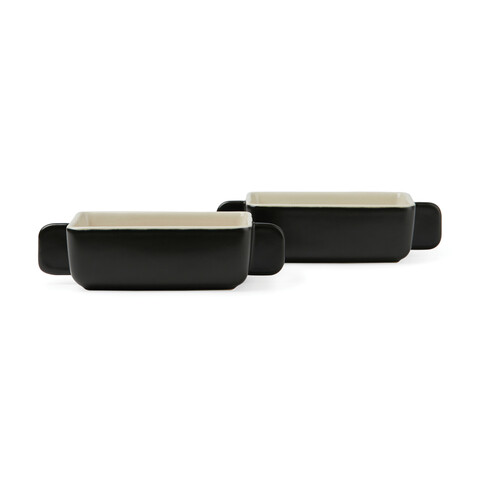 VINGA Monte Neu Mini-Schale 2er Set schwarz bedrucken, Art.-Nr. V270031