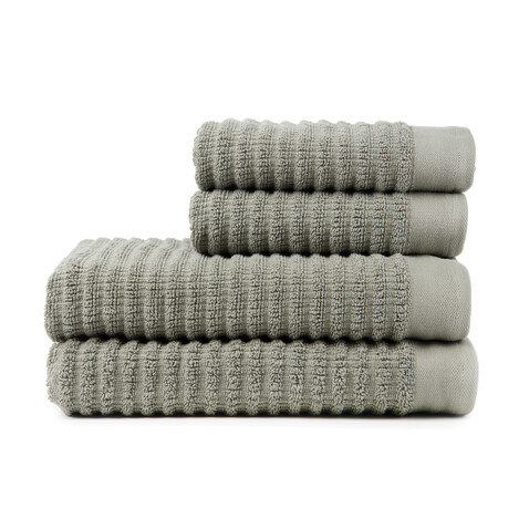 VINGA Landro 500gr/m² Handtuch, 4er Set grün bedrucken, Art.-Nr. V450017