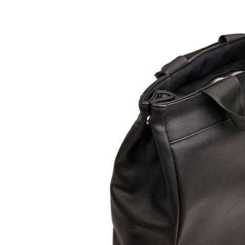 VINGA Bermond Rucksack aus RCS recyceltem PU schwarz bedrucken, Art.-Nr. V703001
