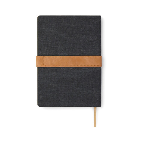 VINGA Bosler Notizbuch aus RCS recyceltem Papier schwarz bedrucken, Art.-Nr. V773301