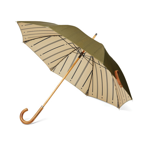 VINGA Bosler AWARE™ Regenschirm aus recyceltem PET grün bedrucken, Art.-Nr. V850007