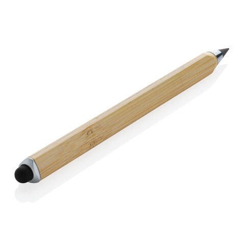 Eon Bambus Infinity Multitasking Stift braun bedrucken, Art.-Nr. P221.009
