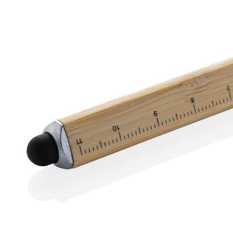 Eon Bambus Infinity Multitasking Stift braun bedrucken, Art.-Nr. P221.009