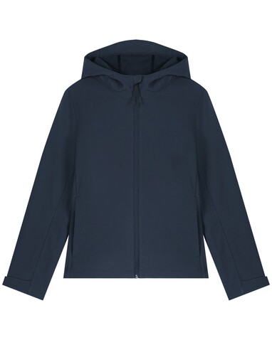 Stella Discoverer - Die Damen-Softshelljacke mit Kapuze - French Navy - L bedrucken, Art.-Nr. STJW159C7271L