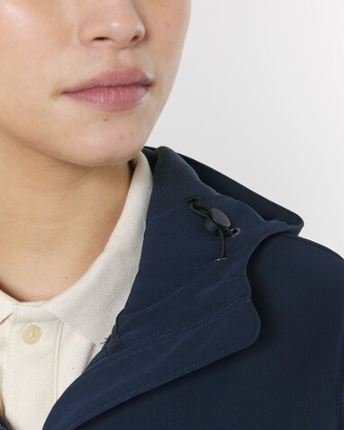 Stella Discoverer - Die Damen-Softshelljacke mit Kapuze - French Navy - L bedrucken, Art.-Nr. STJW159C7271L