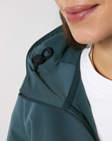 Stella Discoverer - Die Damen-Softshelljacke mit Kapuze - Stargazer - XS bedrucken, Art.-Nr. STJW159C702XS