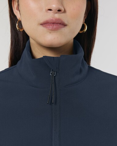Stella Navigator - Die Damen-Softshelljacke - French Navy - M bedrucken, Art.-Nr. STJW166C7271M