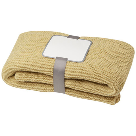 Suzy GRS Strickdecke, 150 x 120 cm, beige bedrucken, Art.-Nr. 11333602