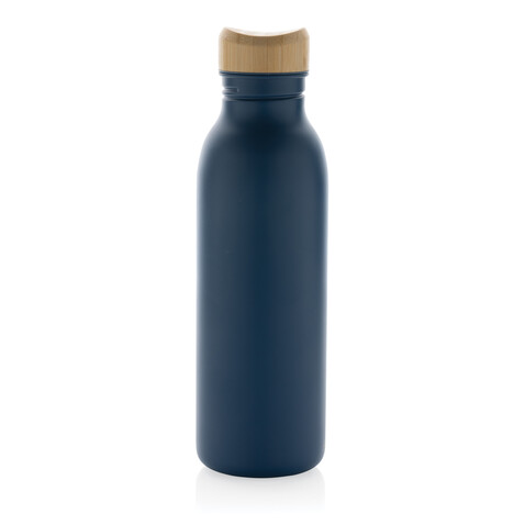 Avira Alcor 600ml Wasserflasche aus RCS rec. Stainless-Steel navy blau bedrucken, Art.-Nr. P438.065