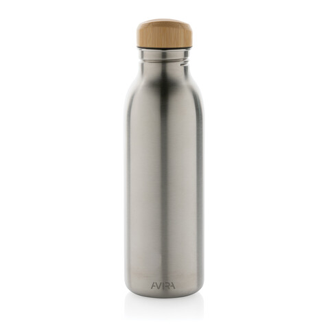 Avira Alcor 600ml Wasserflasche aus RCS rec. Stainless-Steel silber bedrucken, Art.-Nr. P438.062