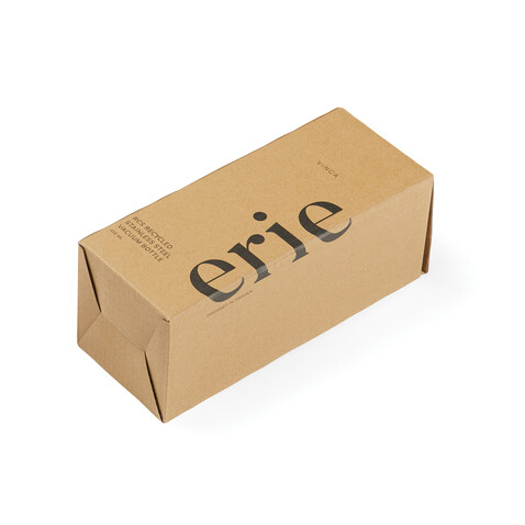 VINGA Erie 450ml Vakuumflasche aus RCS recyceltem Stahl silber bedrucken, Art.-Nr. V430012