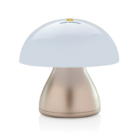 Luming wiederaufladbare USB-Tischlampe aus RCS Kunststoff Bronze bedrucken, Art.-Nr. P513.749